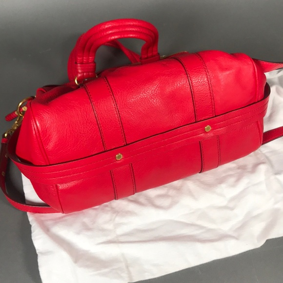Marc by Marc Jacobs Red Leather Satchel Purse - Picture 7 of 7